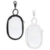 jojofuny Clear Figure Display Bag with Keychain,2Pcs Clear Doll Display