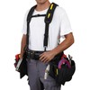 KUNN Tool Belt with Suspenders Professional Framer's Construction Rig with
