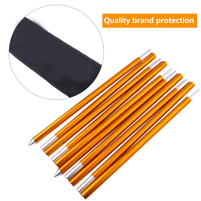 2pcs 19mm Aluminum Alloy Camping Tent Pole Support Replacement Kit