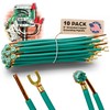 (10 Pack) 8" Pre-Stripped Electrical Grounding Wire with 10/32 Green