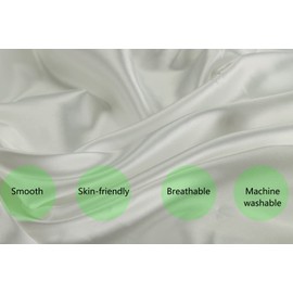 Satin Pack n Play Sheet Set 2 Pack Ultra Soft Silk Fitted Mini Crib Sheets Playard Sheet Protect for Baby Hair and Skin, Pink & White