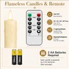 CMTDRE Candlestick Holder Set of 3, with 3 Flameless Candles
