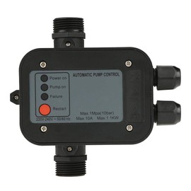 220V Self Priming Pressure Switch Automatic Pressure Controller Electronic Switch Control Controller Jet Garden Pump Black