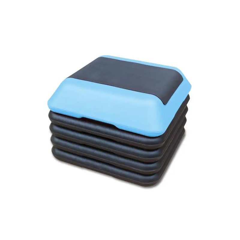 Height-Adjustable Step Aerobics Platform Fitness Equipment Stepper Trainer Exercise Step