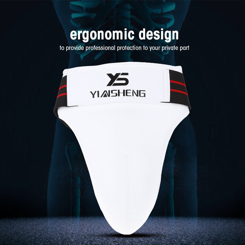 Keenso Taekwondo Groin Guard, Men's Adjustable Groin Guard, Taekwondo PU