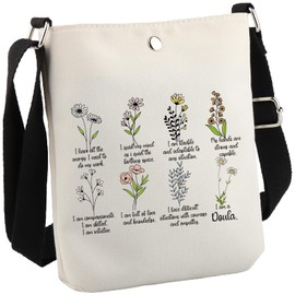 Doula Zipper Pouch Intuitive Birth Worker Affirmations Gift Postpartum Doula Appreciation Gift Makeup Bag (I Am Doula Tote CB CA)