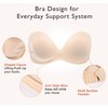 DotVol Strapless Push Up Bra Hand Shape Anti-Slip Padded Wireless