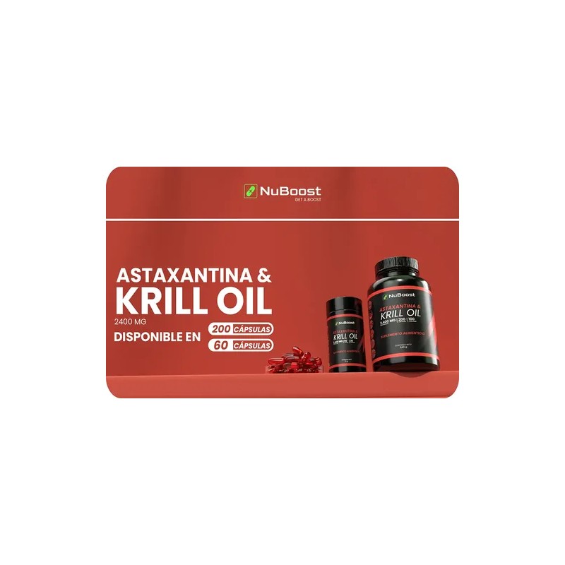 Aceite De Krill Nuboost 200 Cápsulas-salud Y Bienestar Sabor Sin