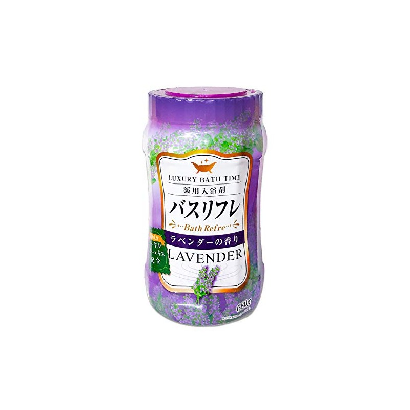 Lion Chemical Bath Refresh Medicated Bath Salt, Lavender Scent