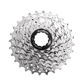 SunRace CSR86 8-Speed Nickel Plated Cassette, 11-28T