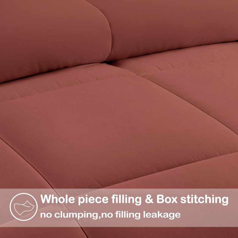 EASELAND King Size Down Alternative Comforter - Quilted Duvet Insert