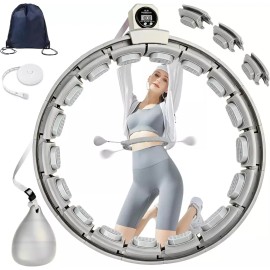 무소음 스마트 가중치 훌라후프 자동 카운트 복근 코어 운동 기구 뱃살 제거 홈트레이닝 다이어트 Noiseless Smart Weighted Hula Hoop Auto Count Core Exercise Equipment for Abdominal Fat Removal Home Training Diet