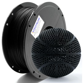 WISDREAM FlexiTough Flexible Filament Specifically for Printing Real-Game Bouncy Airless Basketball,1.75mm,1KG (2.2lbs),Compatible with Most FDM Printers,Black