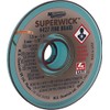 MG Chemicals Desoldering Braid #5 Fine Braid Super Wick with RMA Flux, 5' Length x 0.125" Width, Brown