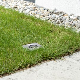 linovum Boqu Floor Spotlights Outdoor IP67 with LED GU10 3 W Warm White 230 V Floor Light Square Driveable up to 500 kg Pack of 4