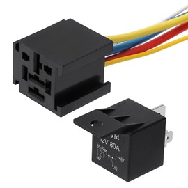 APIELE Switch Relay Car Relay JD2912 Motor Relay 12 V 80 A 5-Pin Car Vehicle SPDT for Truck Car Boat Electric