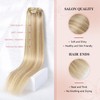 YILITE Clip-In Real Hair Extensions 45 cm 100% Real Hair