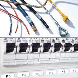 SIKOT Compatible Label Tape Replacememt for M21-500-499-TB Cartridge, 1/2 inches Nylon Labels Tape,Black on White Nylon Cloth Film Work with BMP21-PLUS/LAB Label Printer-16' Length 0.5" Width 4 Pack
