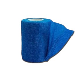 GIMA - Bunte Previtnt Bandagen aus Vliesstoff, selbstklebend, blau, 10 cm x 4,5 m, Packung 10 Stück, 34738