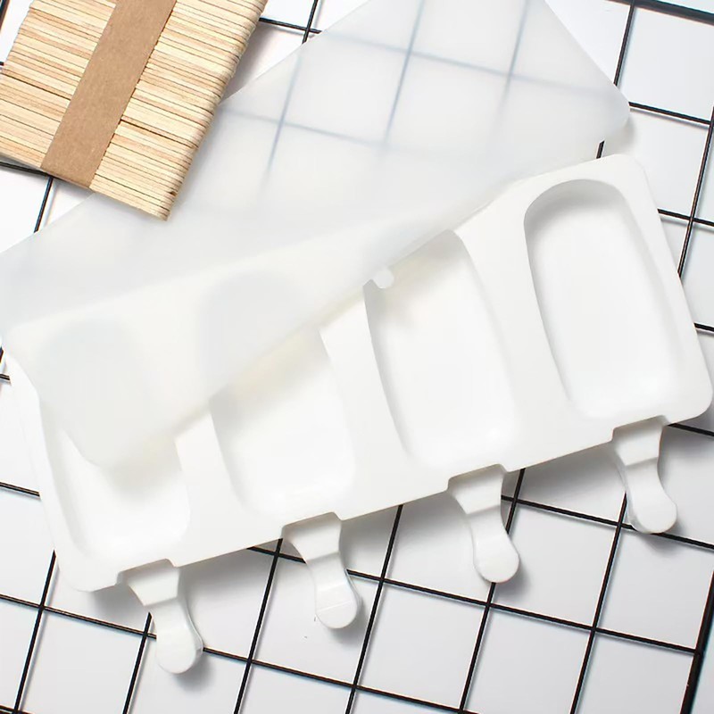 2Pcs Popsicle Molds, Silicone Ice Pop Molds