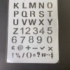 Unbranded Reusable Art Planner Stencil Alphabets Numbers Explanations mq Mixed