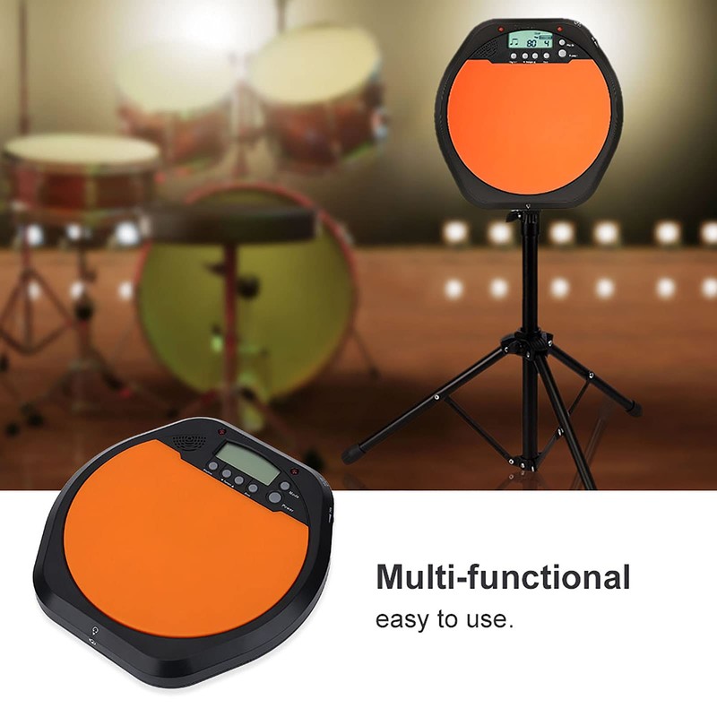 Practice Drum Pad Set, Multifunctional Drum Practice Pad with Headphones