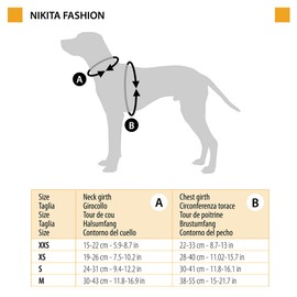 Ferplast Dog Harness Medium NIKITA S, Breathable Dog Harness, Padded and Adjustable, Easy to Wear, Reflective Edges, Chest 30-41 cm. Grey