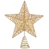 Stobok Christmas lighting Christmas tree topper, tree lid, golden star