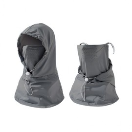 [BBT4] Summer Cool Balaclava Neck Warmer Neck Gaiter for Bicycles & Motorcycles, Multi-Scarf G-String Balaclava Light Gray 2ea