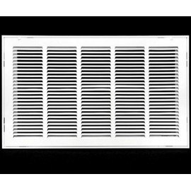 HVAC Premium 26 x 18 Duct Opening Steel Return Air Filter Grille, for 1-inch Filter, Removable Door, Flat Stamped HVAC Vent Cover Grille, Outer Dimensions 28.5 x 20.5