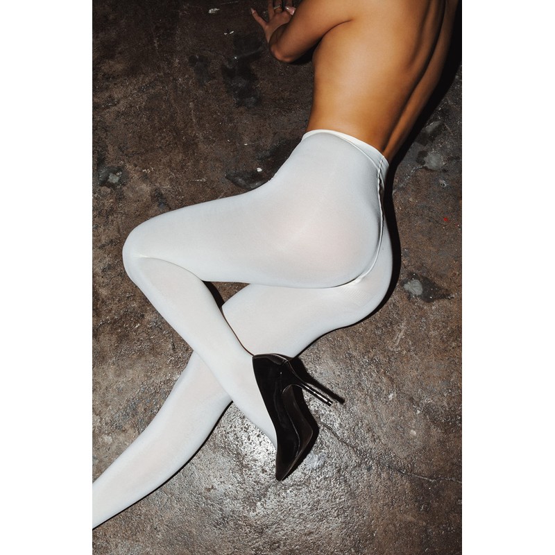 sofsy Women Super Opaque Tights - Solid Footed Pantyhose |