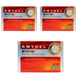 Reidel Reydel Policosanol 5 200mg x 30 tablets, 3 boxes / 레이델 폴리코사놀5 200mg x 30정 3박스