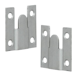 Merriway® BH00056 (10 Pcs) Standard Flush Mounts, Interlocking Sofa Connector Brackets 35mm (1.3/8 inch) Square - Pack of 5 Pairs