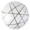 Crosbie Glass Ceiling Uplighter Pendant Shade - White/Black/Chrome - Easy