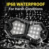 MDEOOSKY 6 Pods Red Rock Lights 18 LEDs Chips Waterproof
