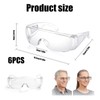 ZPSCXQ 4 Pack Safety Goggles, Protective Glasses for Adults, Clear