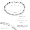 Tuscany Silver Fancy Rambo Bracelet of 19 cm/7.5-inch