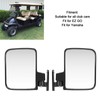 Club Car Side View Mirror Convex Rearview Mirrors Easy Installation