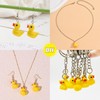 Niuhong Pack of 30 Duck Charms Pendants Small Yellow Duck