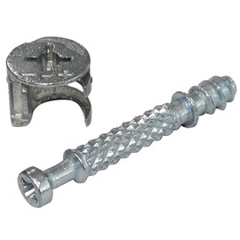 AERZETIX: 30 x Dowel Fittings for Mounting Rastex Plate 18 mm Furniture 15/7 mm C41548