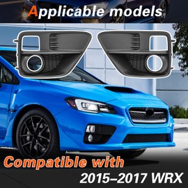 Hbzxqp Fog Light Cover Compatible with 2015-2017 Subaru WRX Base 1 Pair Fog Light Bezel Left & Right Side