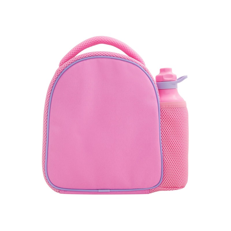 Polar Gear Hearts Lunch Bag Bottle Combo, Polyester, Pink