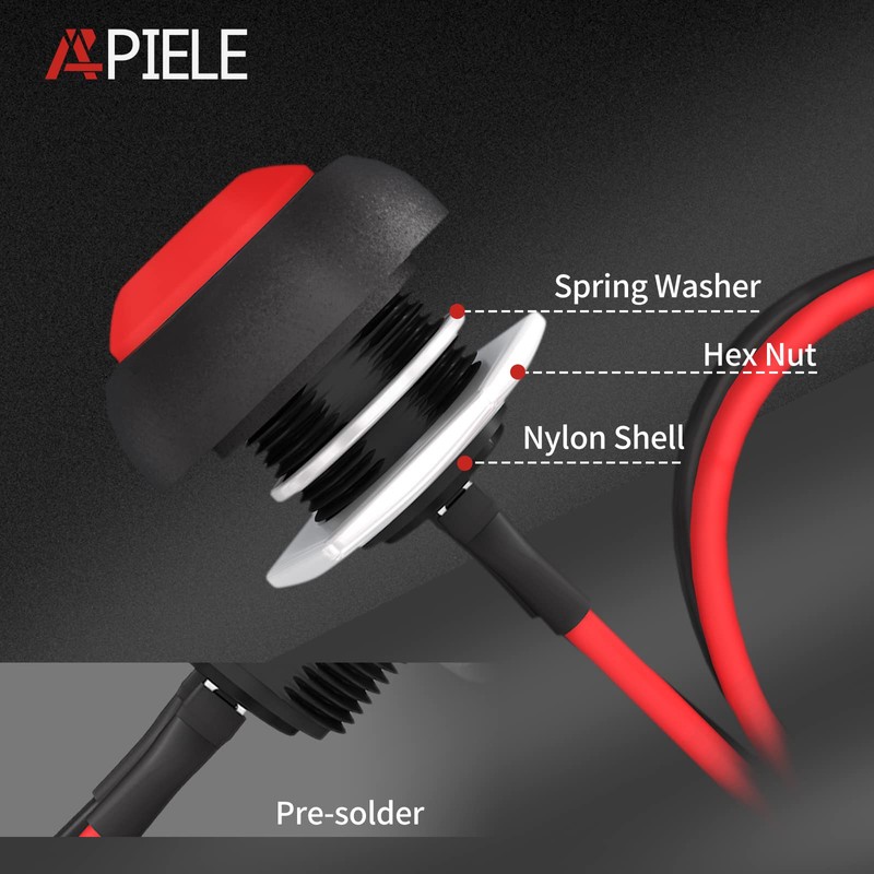 APIELE 12mm Momentary Push Button Switch Mini Round Switch Waterproof