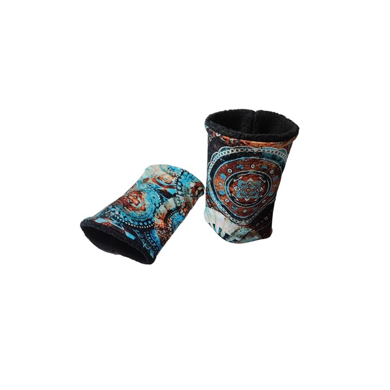 Britta Meier Arm Warmers Mandala from the Sewing Workshop, Black