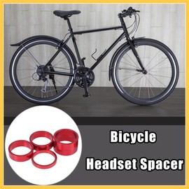 REPAIROCK 1 Set Bicycle Headset Spacer 28.6mm Fit for 1 1/8 in Red 5 10 mm Auto Replacement Parts