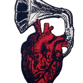 Let My Heart Be Heard Patch Embroidered Applique Badge Iron On Sew On Emblem