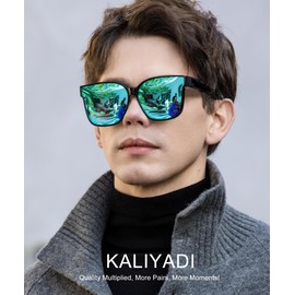 KALIYADI Fit-Over-Glasses Polarized Sunglasses-for-Women Wrap-Around-Sunglasses: Mens Polarized Sun glasses UV400 Protection