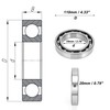 ACROPIX 6014 Deep Groove Ball Bearings P6 70x110x20mm Lubricated Bearings