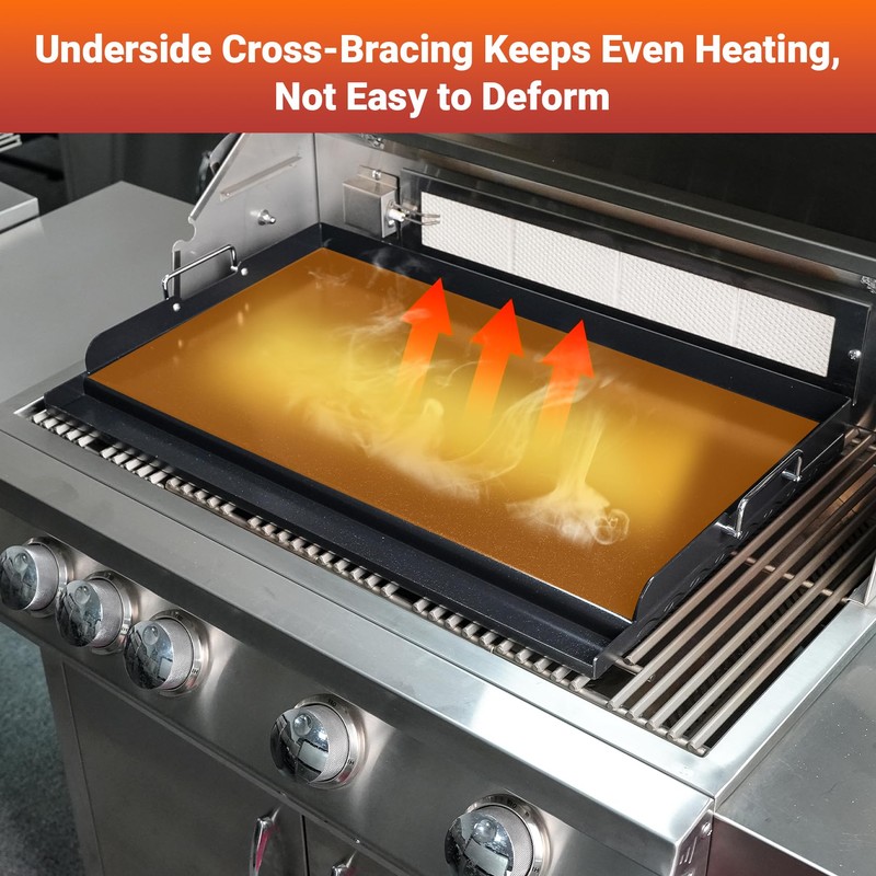 Skyflame 23"x16" Universal Grill Flat Top Griddle, Ceramic Coating Nonstick