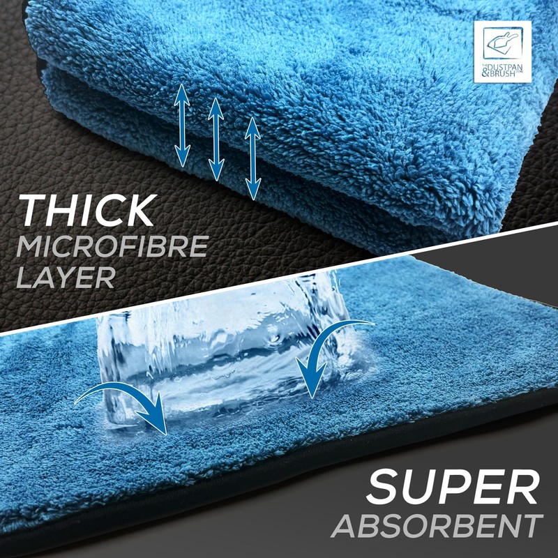 Microfibre Car Drying Towel Thick, Super Absorbent, Lint Free 40cm